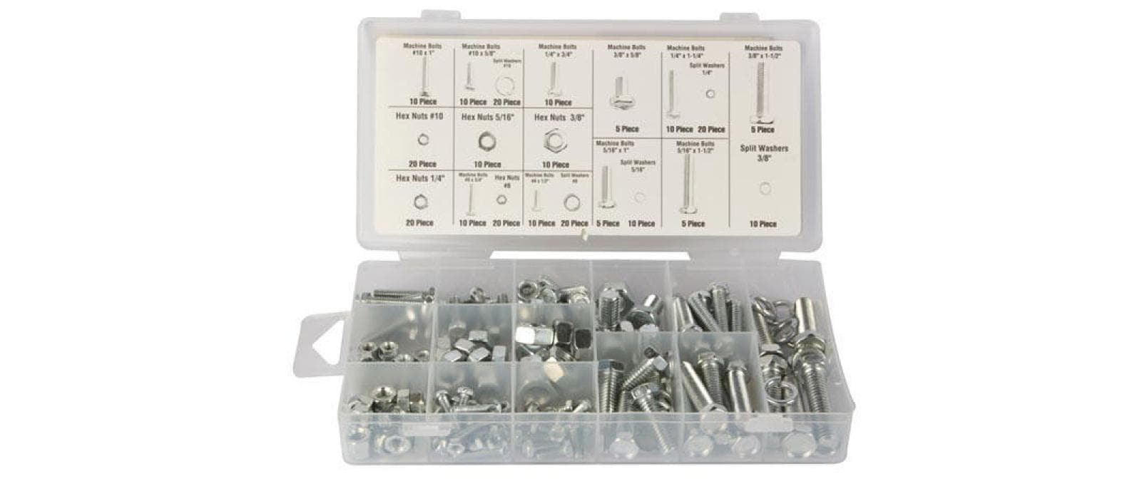 Perel Muttern-Schrauben-Set HAS06, 240tlg.