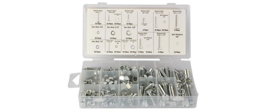Perel Muttern-Schrauben-Set HAS06, 240tlg.