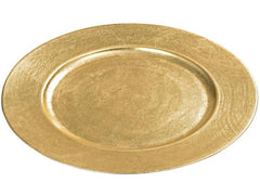 Boltze | Dekoteller Base, gold | Kunststoff, H: 2 cm, Ø: 33 cm