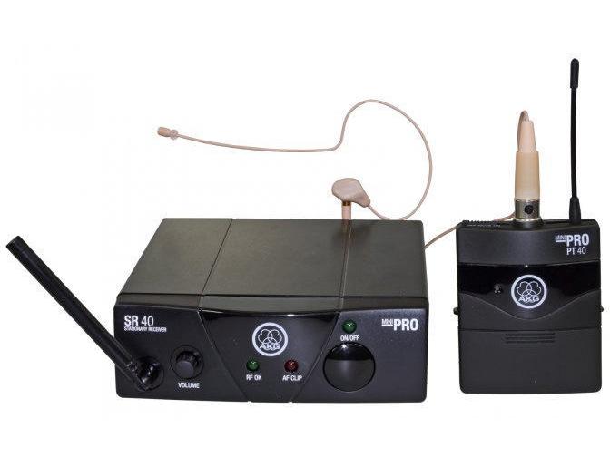 AKG | WMS40 Mini Earmic Set ISM 1 | Headset Funksystem, 863.100 MHz