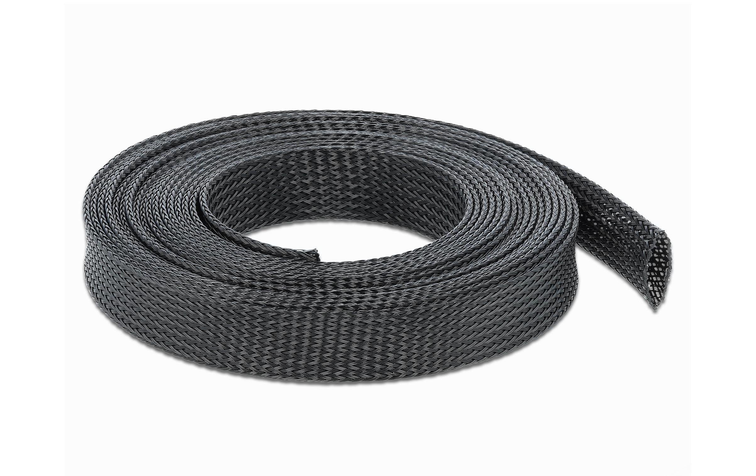 Delock Geflechtskabelschlauch, 5mx19mm, sw