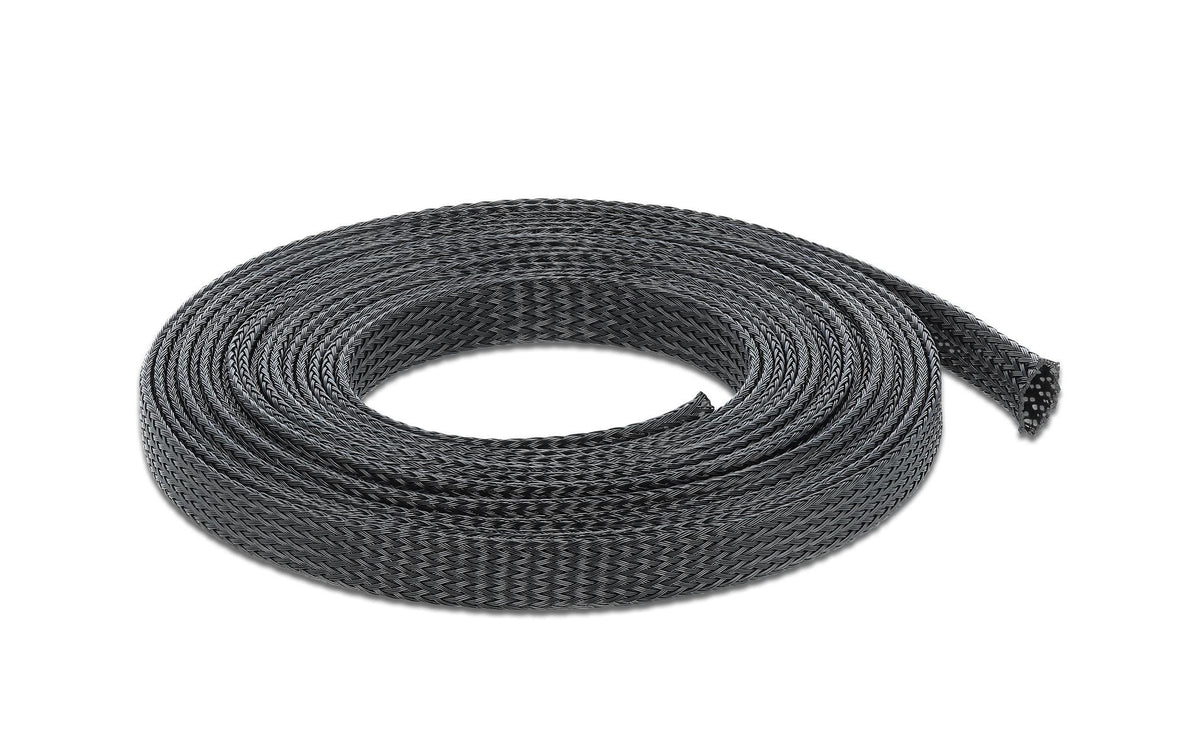 Delock Geflechtskabelschlauch, 5mx12mm, sw