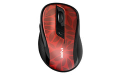 Rapoo | Mouse M500 Silent Maus rot | USB2.4GHz, BT 3.0 & BT 4.0