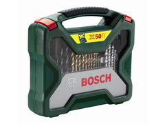 Bosch | X-Line Titanium-Set 50-teilig | 50-teiliges Set für Holz, Stein, Metall