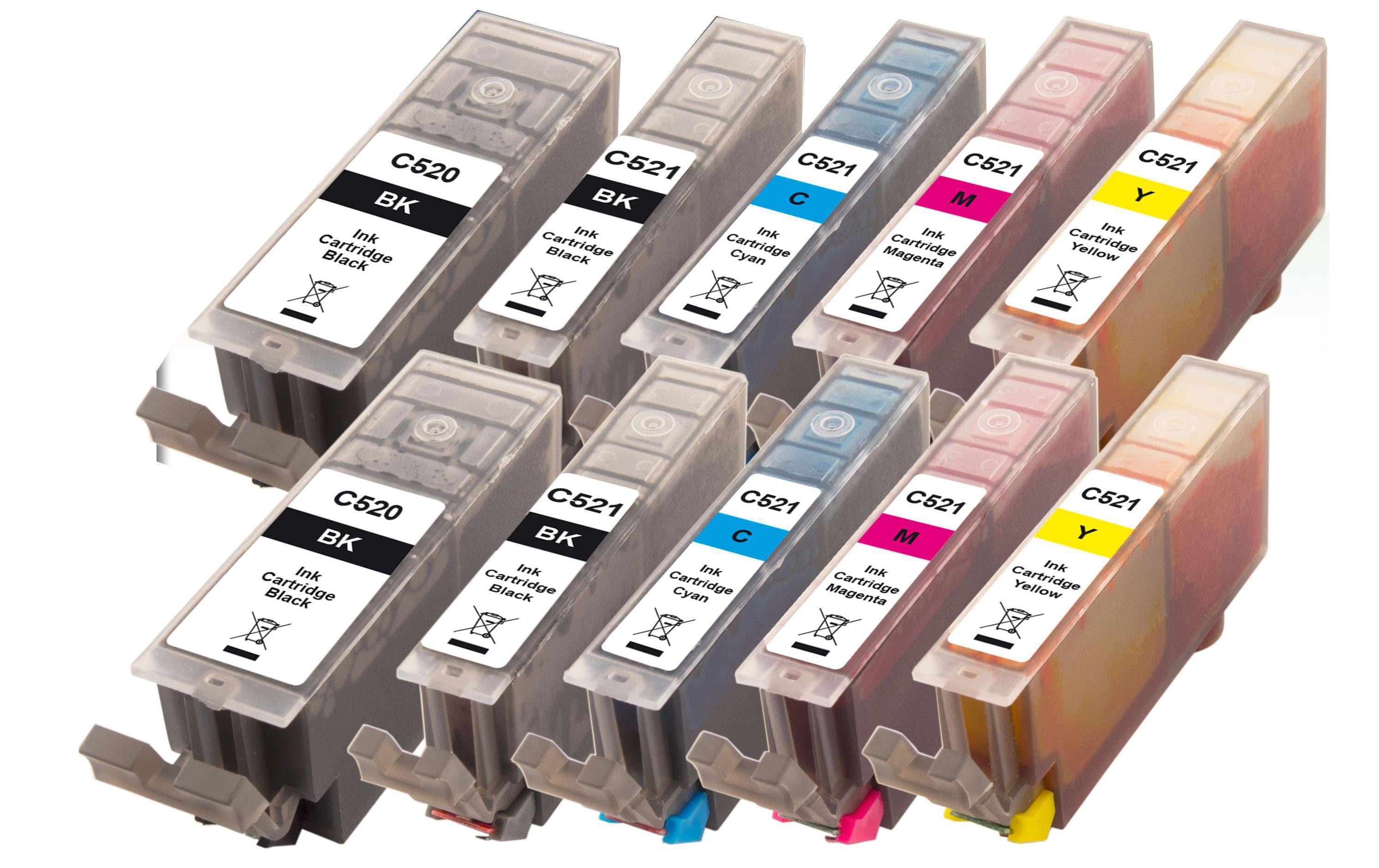 Peach Tinte Canon GPI-520/CLI-521MultiPck10