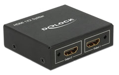 Delock Monitorsplitter HDMI/Bu - 2x HDMI/Bu