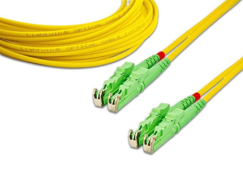 Lightwin | LWL-Patchkabel SM E2000/APC – E20 | 9/125µm, E2000/APC-E2000/APC, OS2, 3m