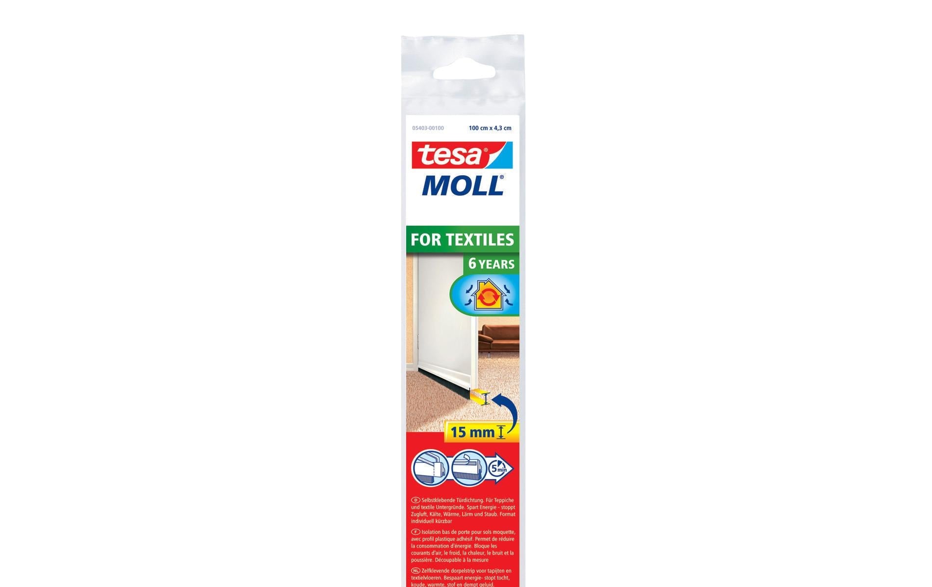 tesamoll Türdichtschiene Textiles