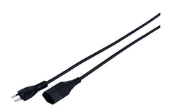 Kunststoff-Verlängerungskabel, 3m, schwarz