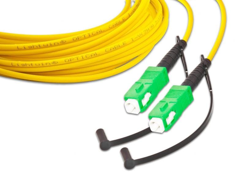Lightwin | LWL-Patchkabel Singlemode SC/APC | Singlemode 9/125µm, SC/APC-SC/APC, OS2