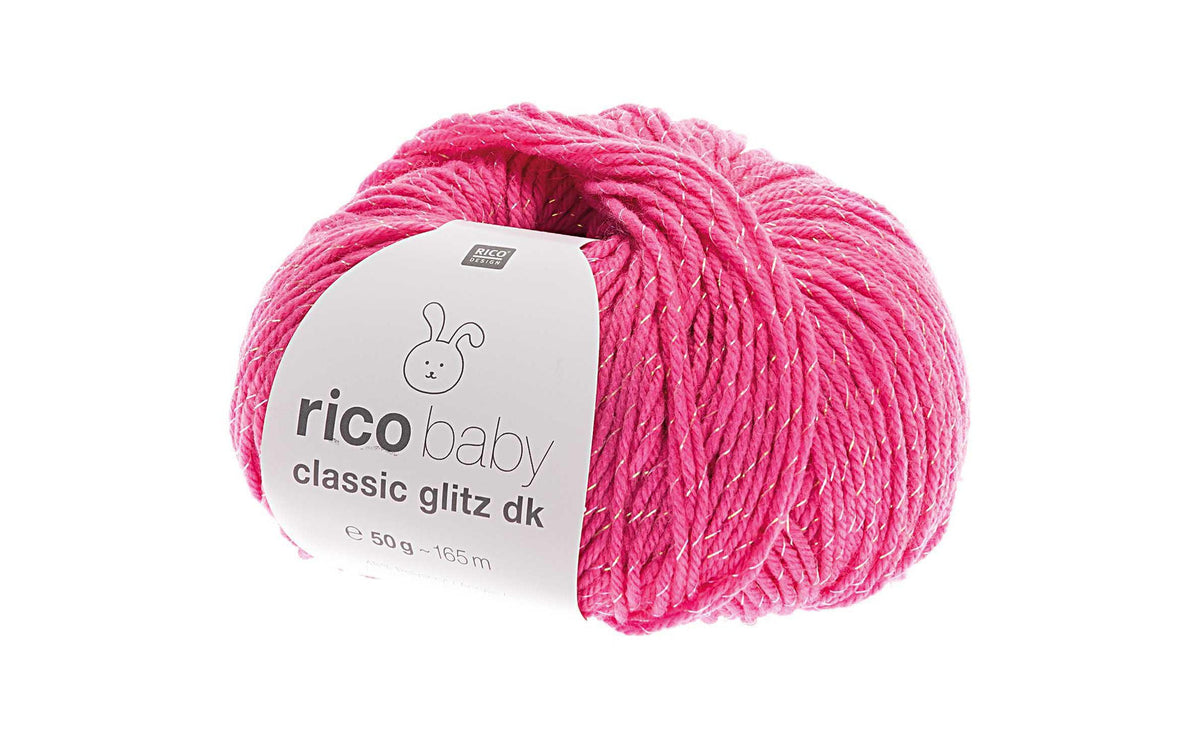 RICO Baby Classic Glitz DK, pink, 165 m
