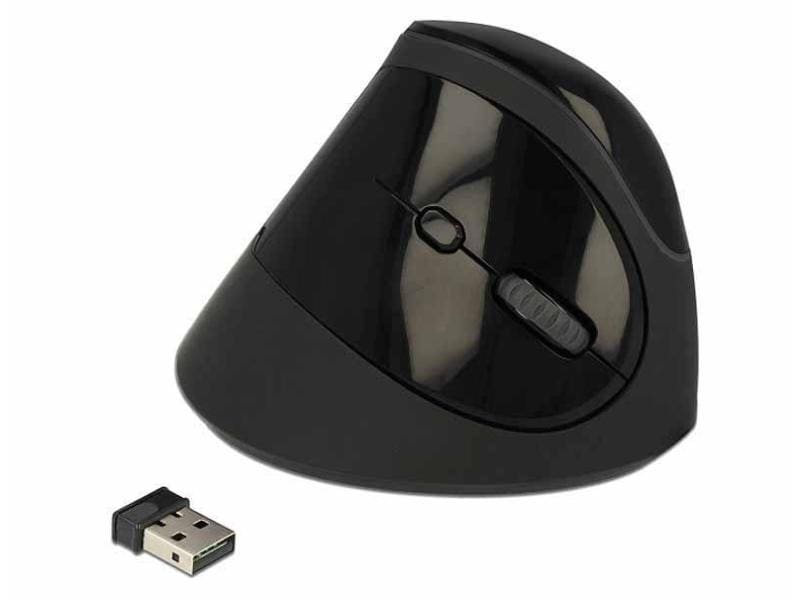Delock | 12599 Ergonomische USB Maus | vertikal, kabellos