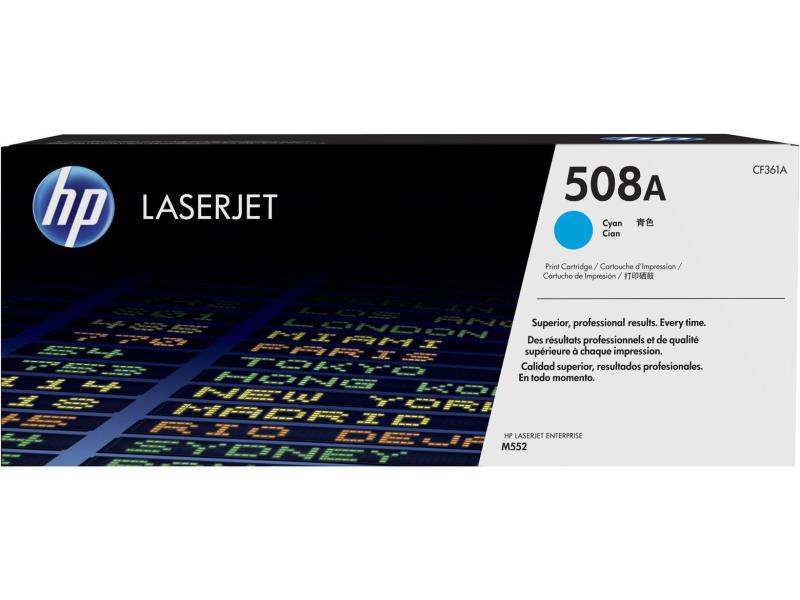 HP Inc. | HP, Toner Nr. 508A (CF361A) Cyan | Seitenkapazität ~ 5'000 Seiten