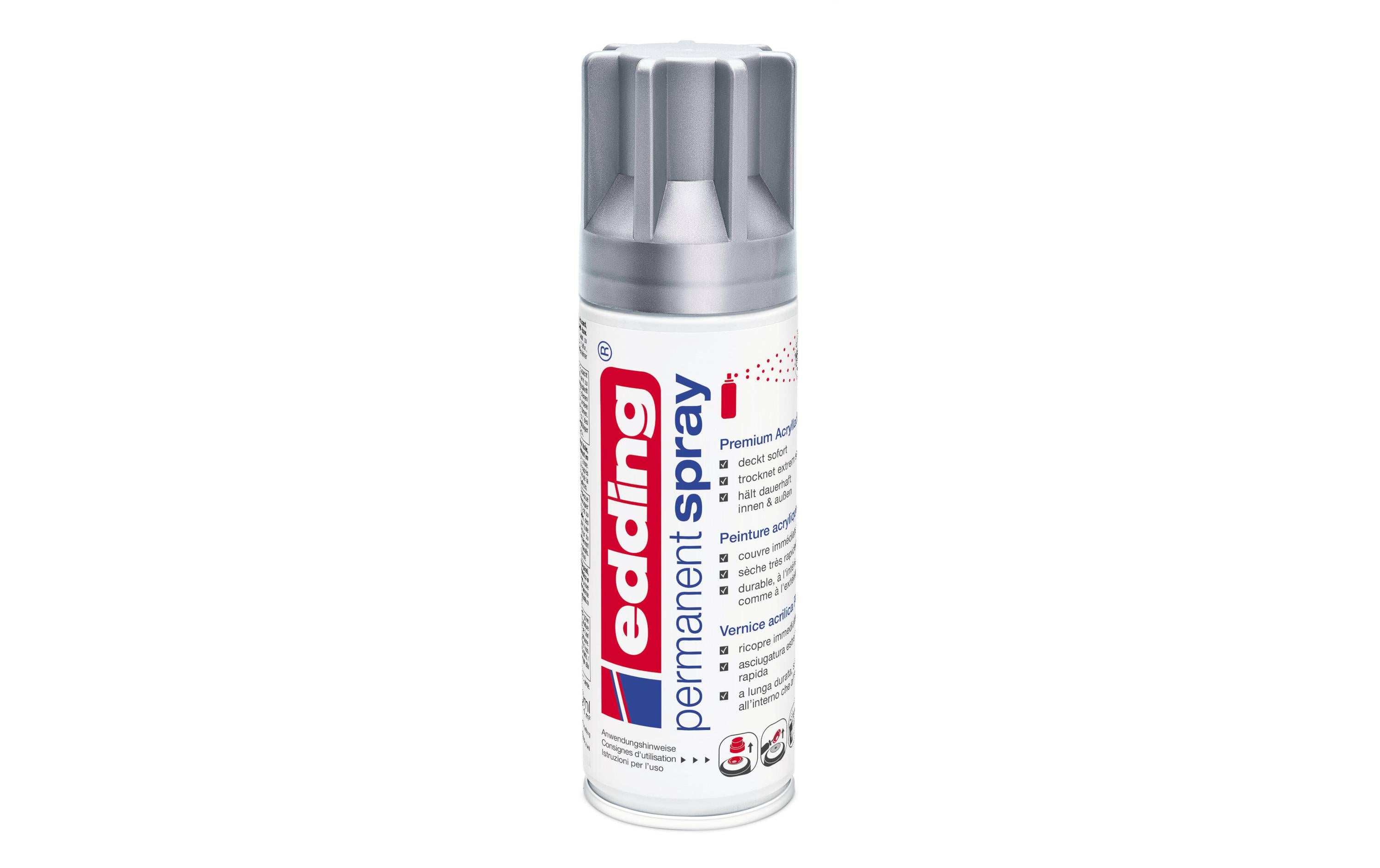 edding, Acrylspray 5200 200 ml, Silber mat
