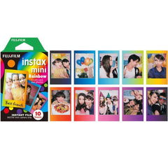 Fujifilm | Instax Mini 10 Blatt rainbow | zu Instax Mini 90 Neo classic / Mini 8