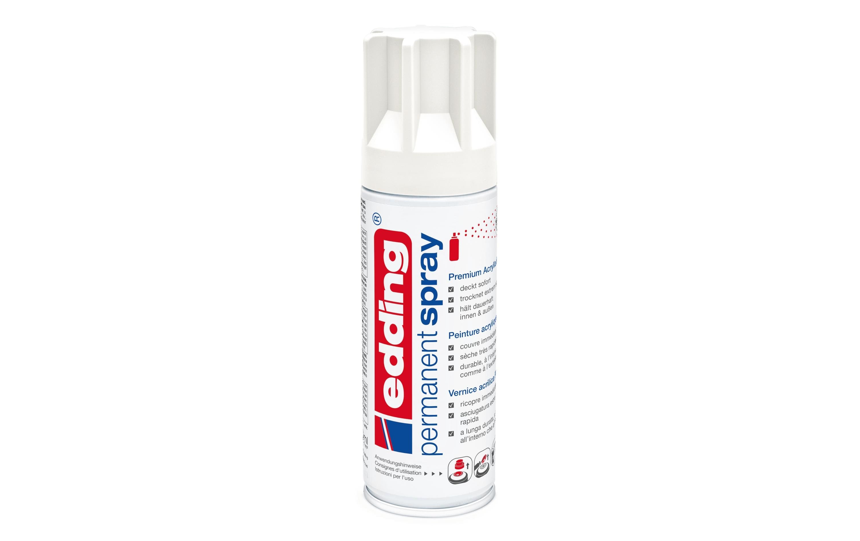 edding, Acrylspray 5200 200 ml, Weiss matt