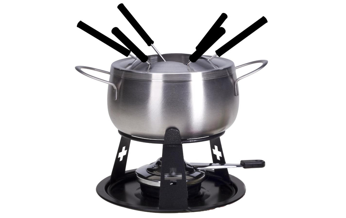 Nouvel Fleischfondue-Set mit CH Kreuz