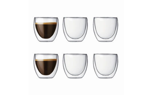 Bodum, Thermobecher Pavina 80 ml, 6 Stück,