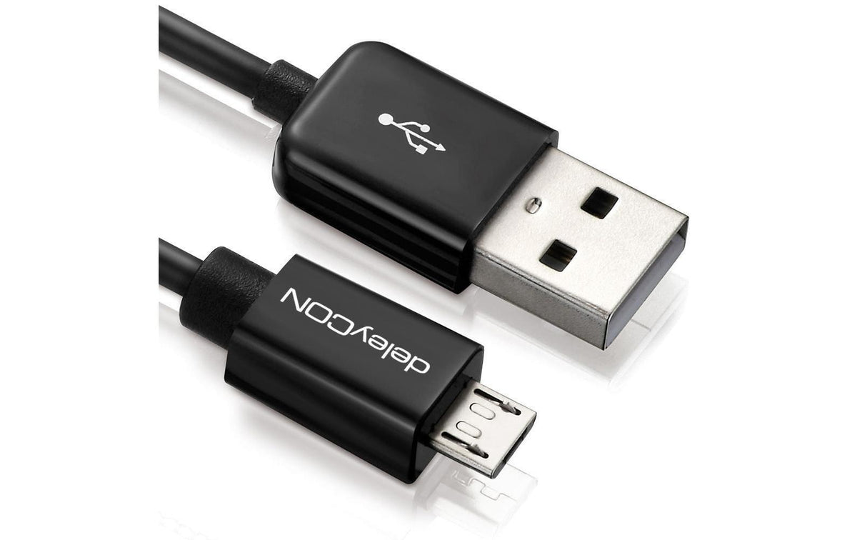 DeleyCON USB2.0-Kabel A-MicroB: 3m