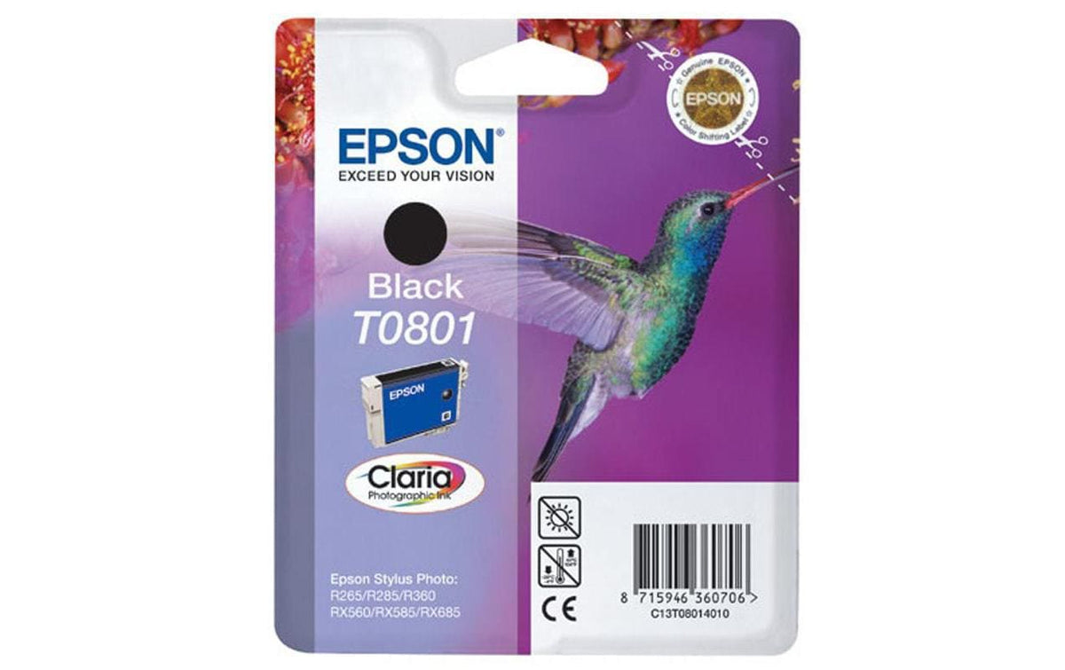 Tinte Epson C13T080140 schwarz, 7.4ml