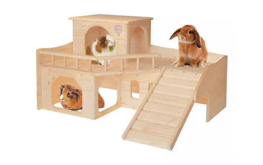 Resch | Kaninchenschloss mit grosser Terrasse | 65x39.5 x50cm