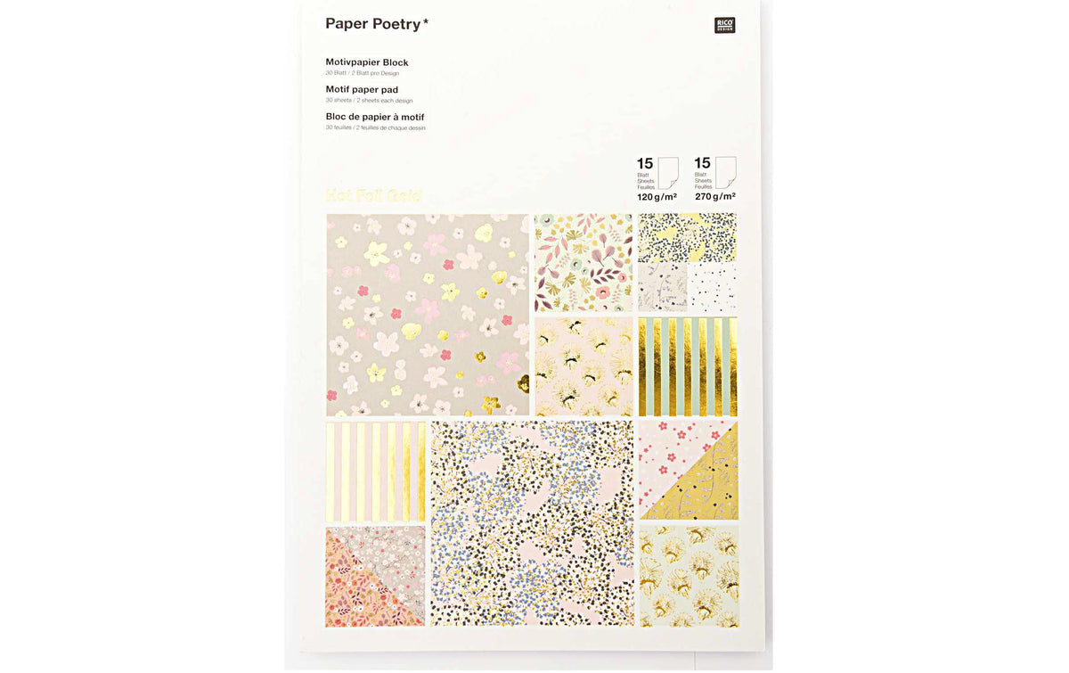 Rico Design Motivpapier A4, 30 Blatt
