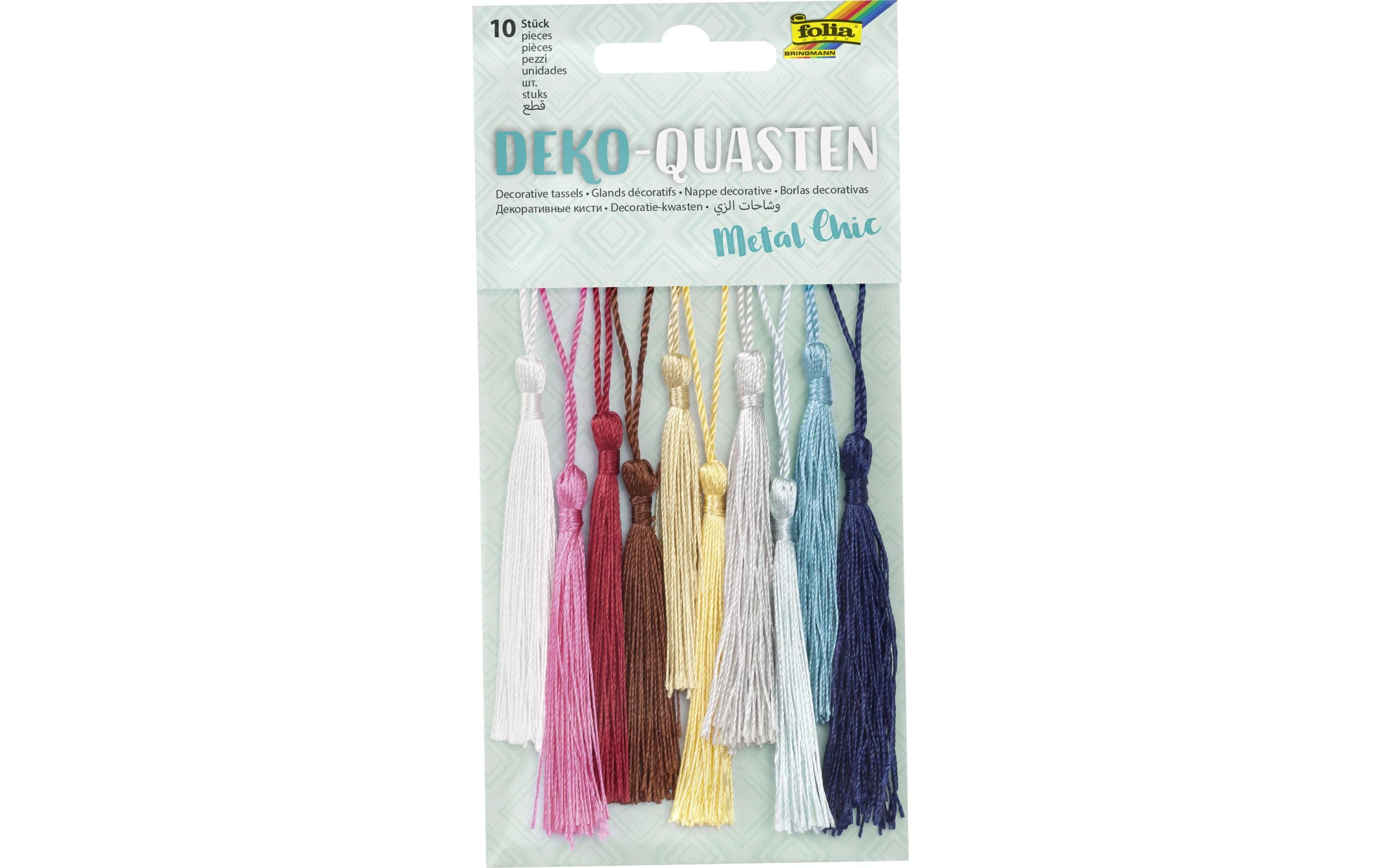 Folia Deko-Quasten Metal chic
