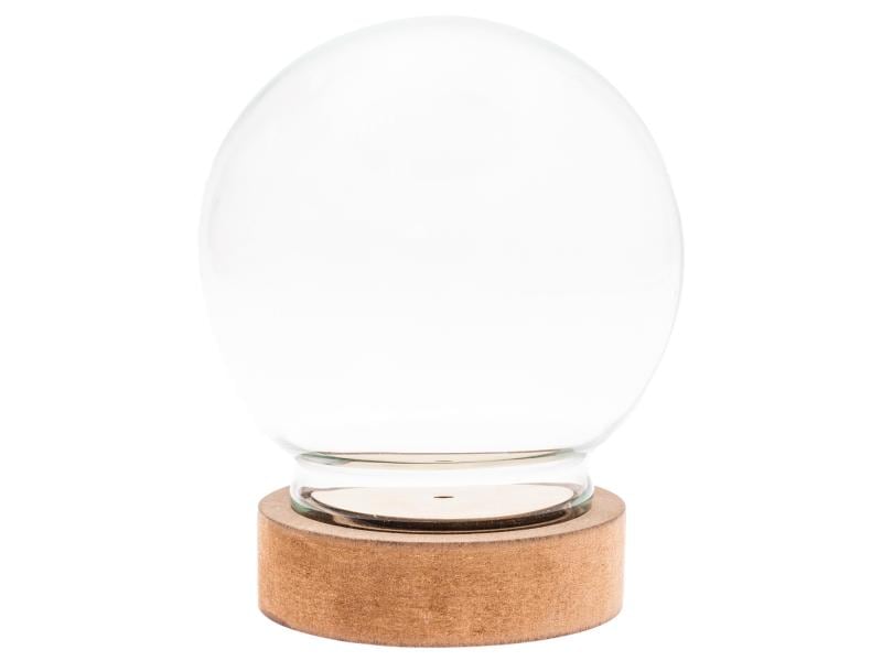 Rico Design | Glasdekokugel mit Sockel | Durchmesser: 13 cm