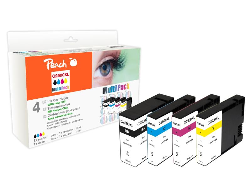 Peach | PGI-2500 Multipack | 1x76ml 2650S., 3x25ml 2300S.