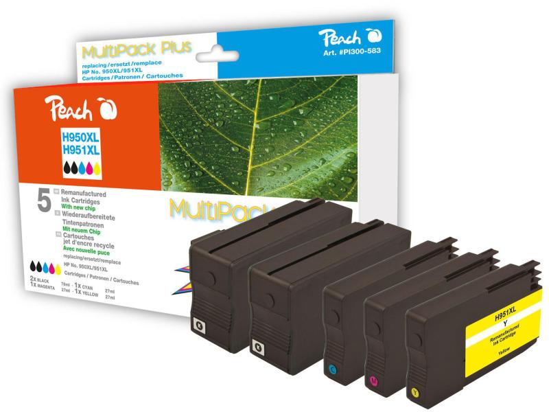 Peach | Tinte Combi Pack Plus HP Nr. 951XL | 2x bk/c/m/y 2x78ml 3x27ml