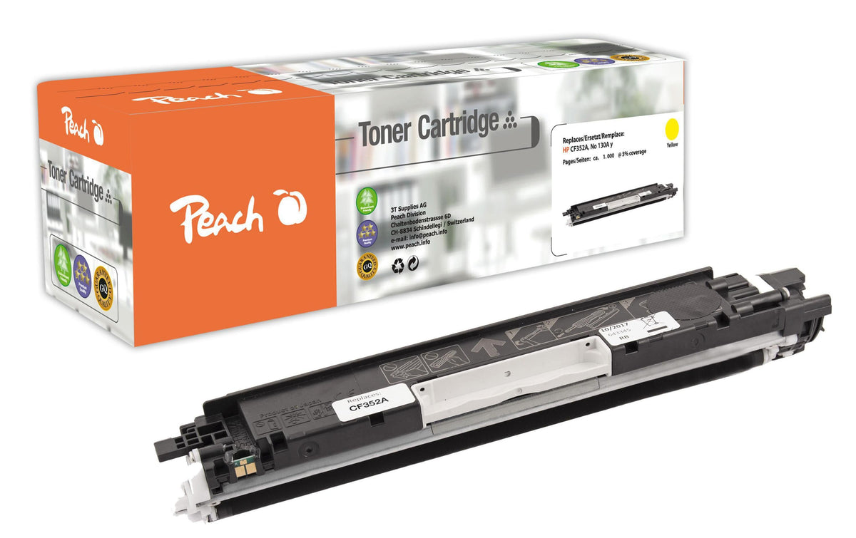 Peach, Toner HP Nr. 130A (CF352A) Yellow