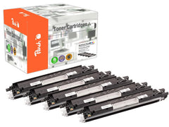 Peach | Toner HP CE31A-Serie Multipack Plus | 2x bk 1200S je 1x c,m,y 1000S