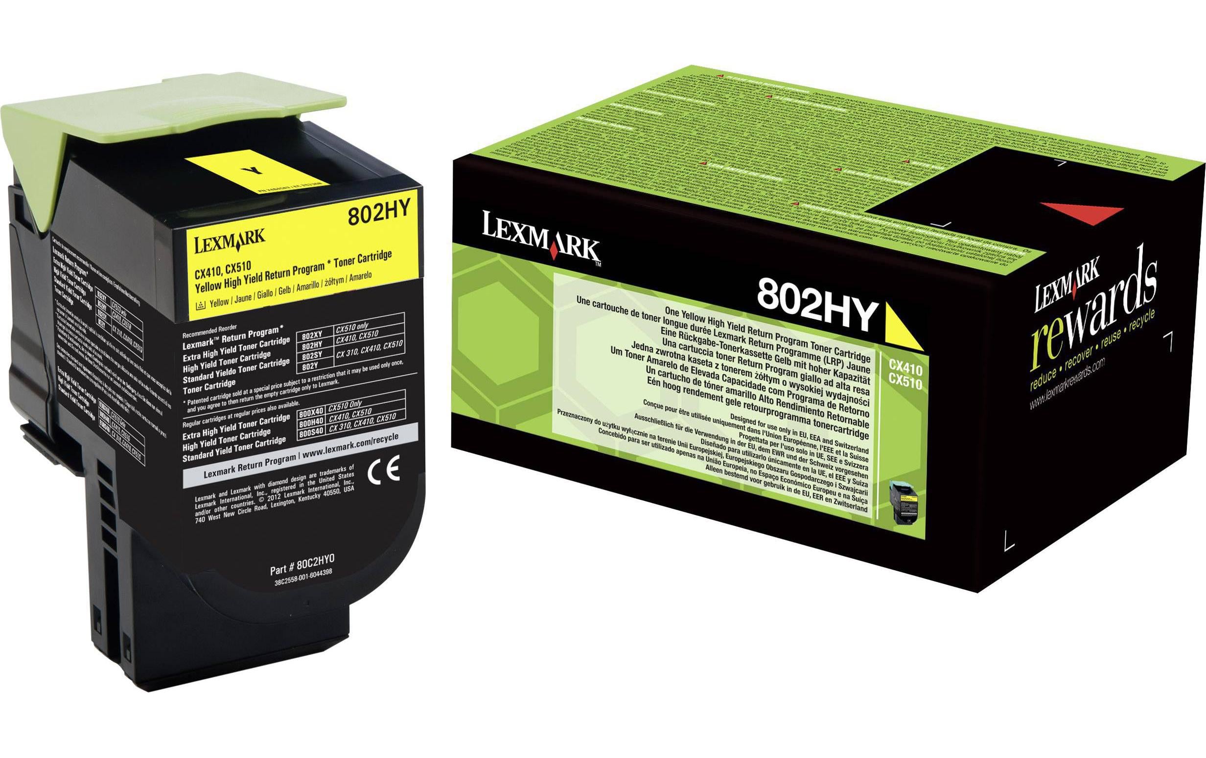 Lexmark, Toner 80C2HY0 Yellow