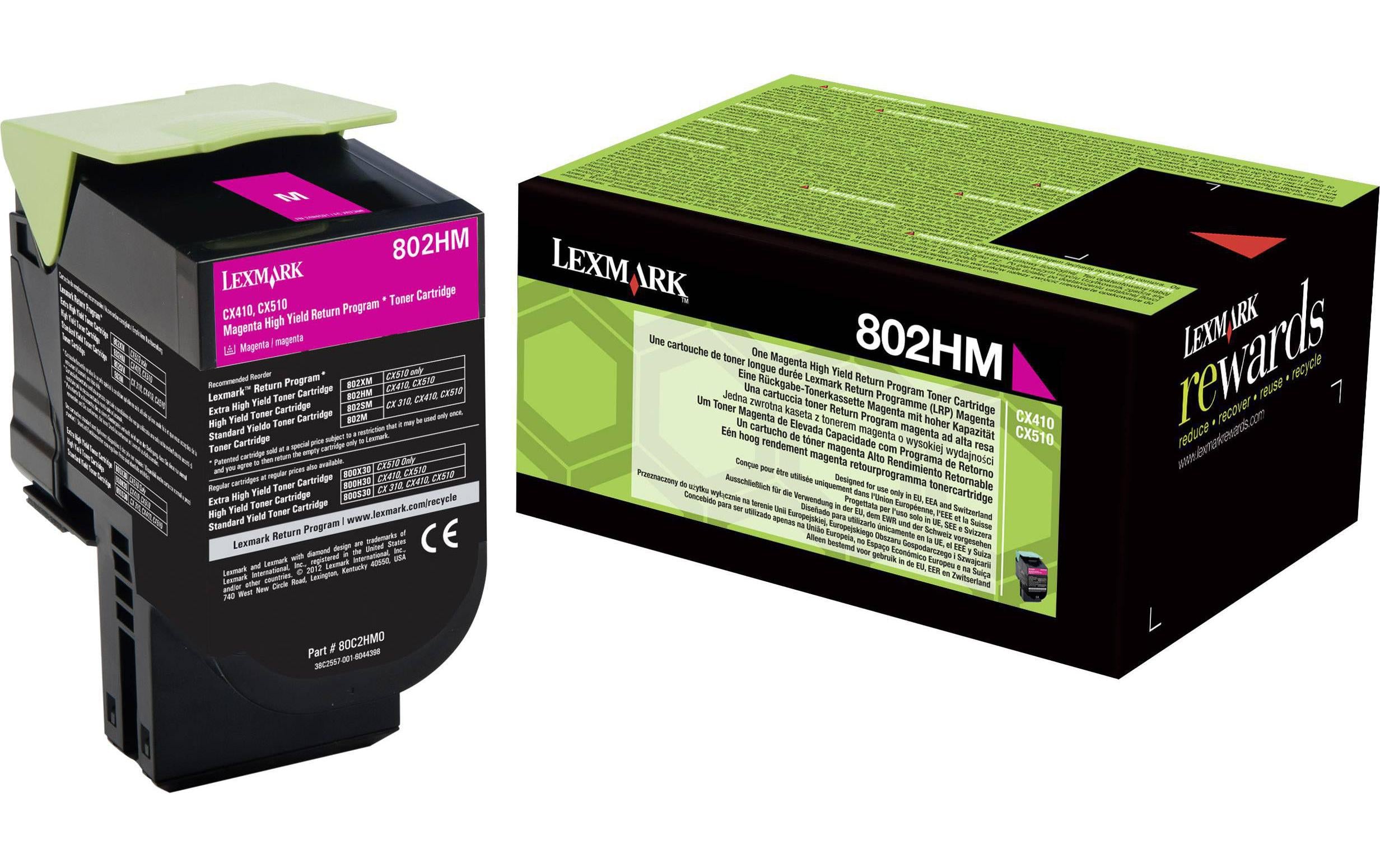 Lexmark, Toner 80C2HM0 Magenta
