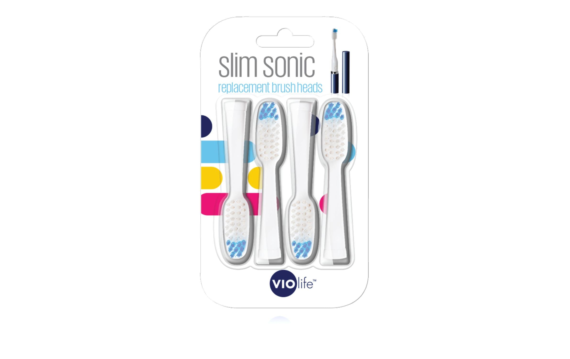 Slim Sonic Ersatzbürsten 4er Pack