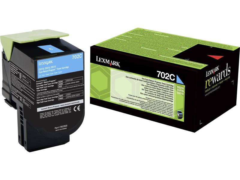 Lexmark | Toner Lexmark 70C20C0 cyan, 1000 Seiten | Lexmark CS310dn, CS310n