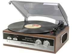 soundmaster | PL186H, Plattenspieler | Nostalgie Plattenspieler mit Radio