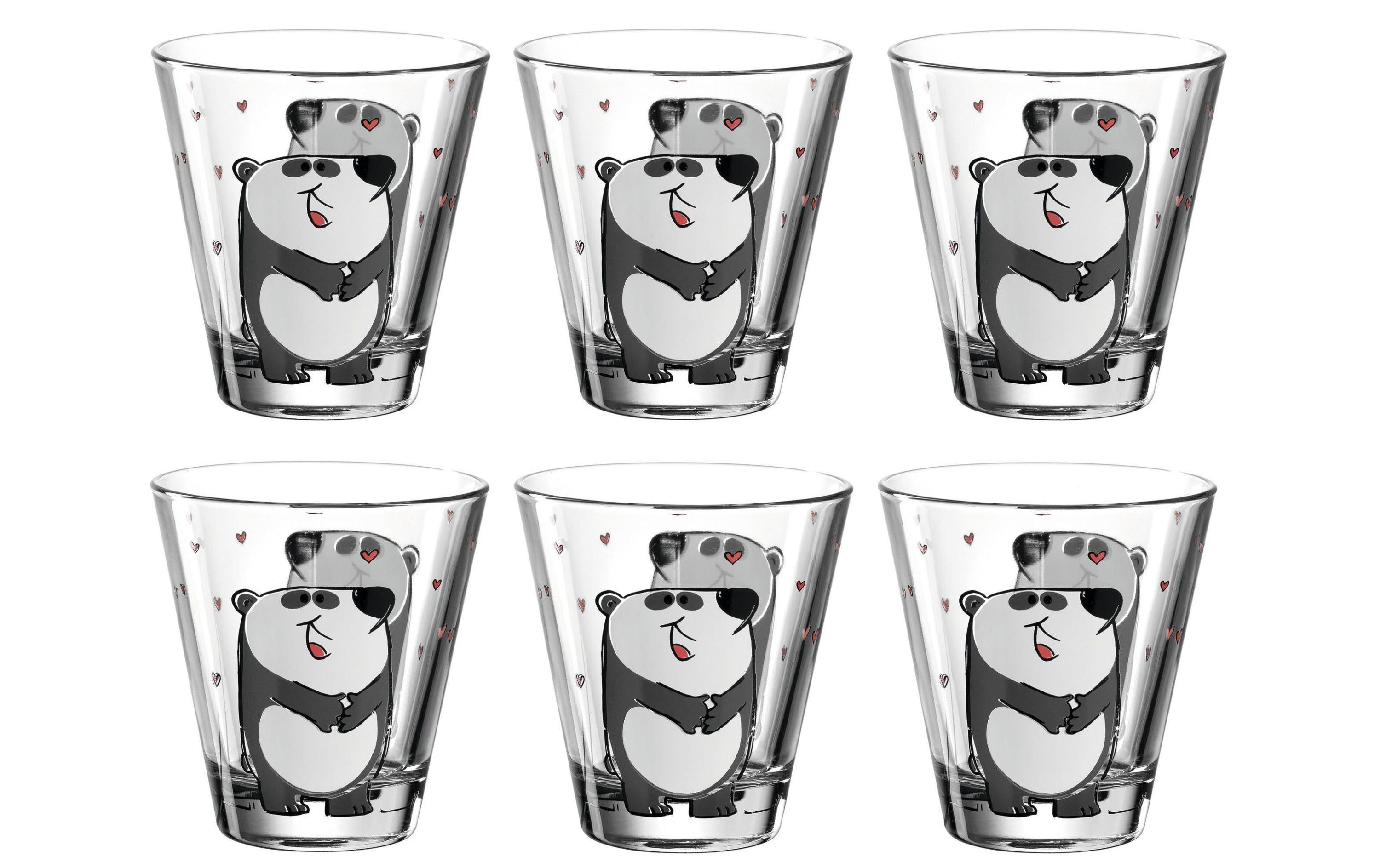 Leonardo, Kindertrinkglas Bambini Panda, 6-