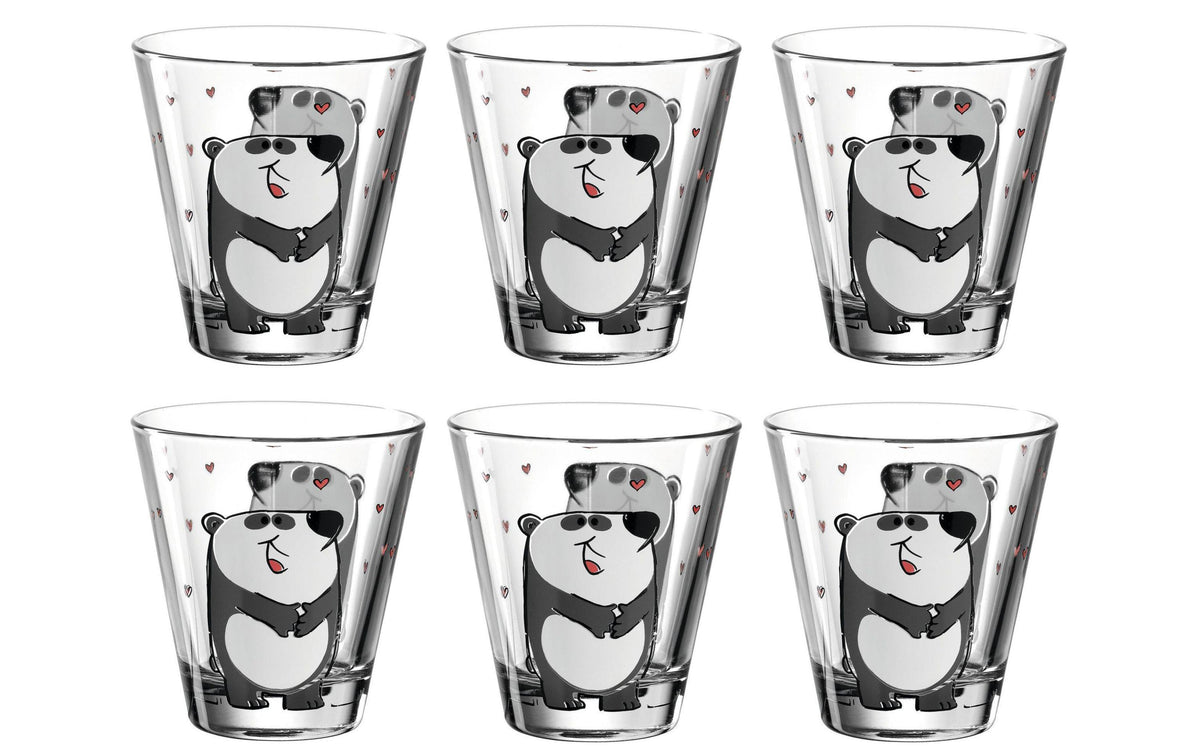 Leonardo, Kindertrinkglas Bambini Panda, 6-