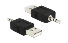 Delock | Adapter USB-A zu 3.5mm 3P Klinke | kompatibel zu iPod Shuffle,mit Ladefunktion