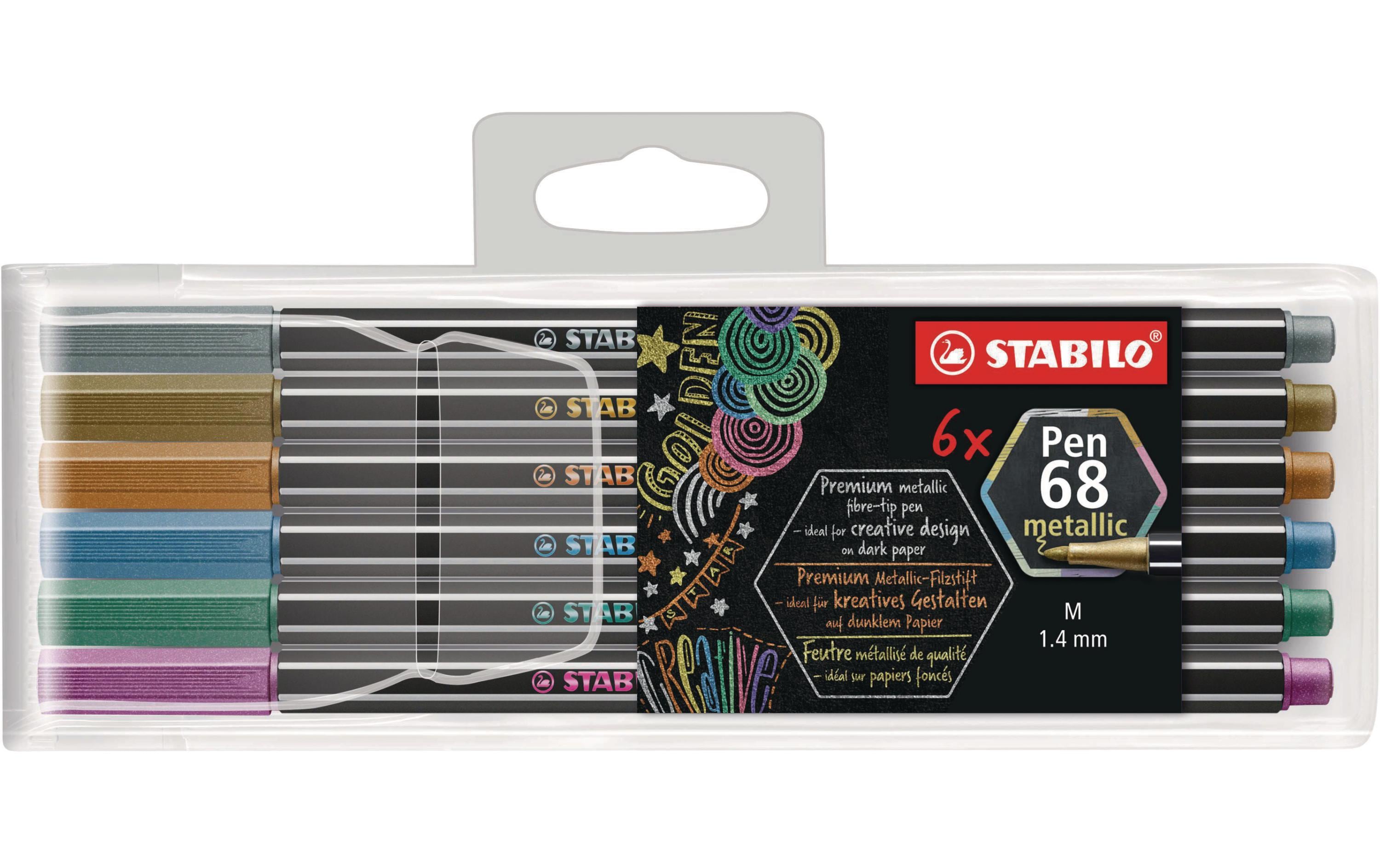 Stabilo Pen68 Metallic 6er Set