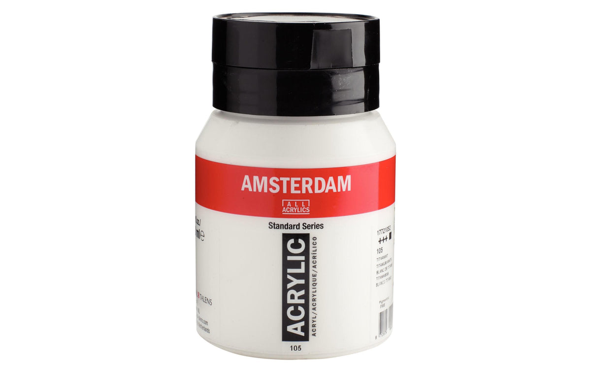 Amsterdam, Acrylfarbe Standard 105 Titanwei