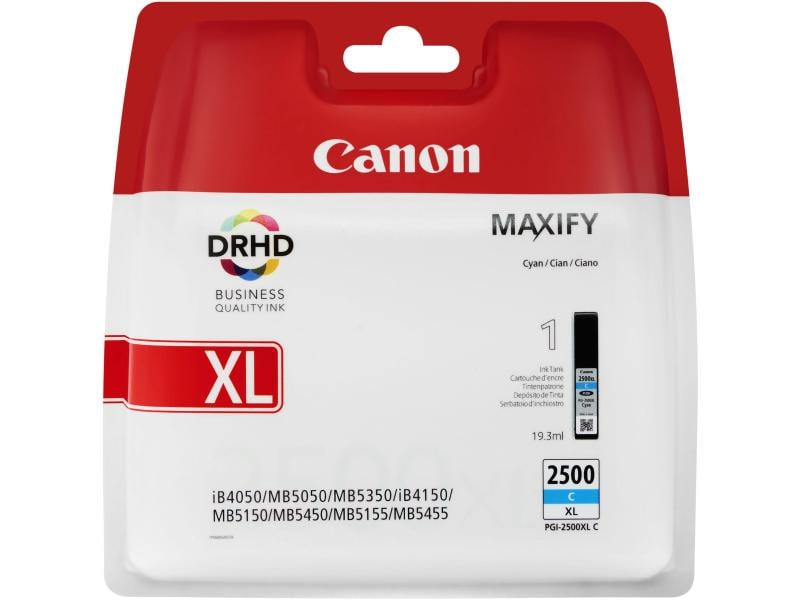 Canon | Tinte Canon PGI-2500XL C cyan 19.3ml | MAXIFY iB4050, MB5050, MB5350