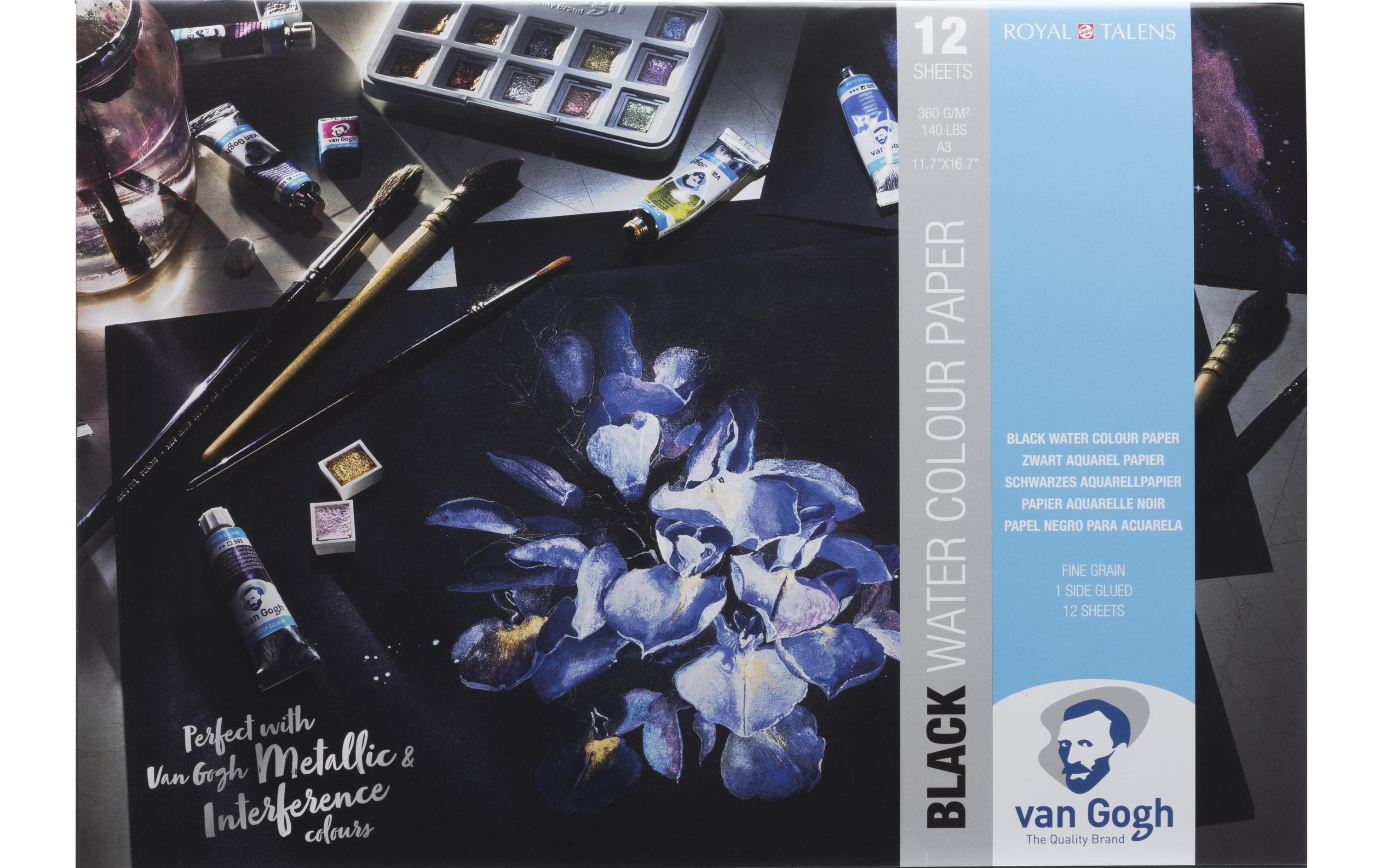 Van Gogh Aquarellpapier A3 schwarz