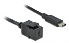 Delock Keystone Modul USB3.0 Typ-C, schwarz