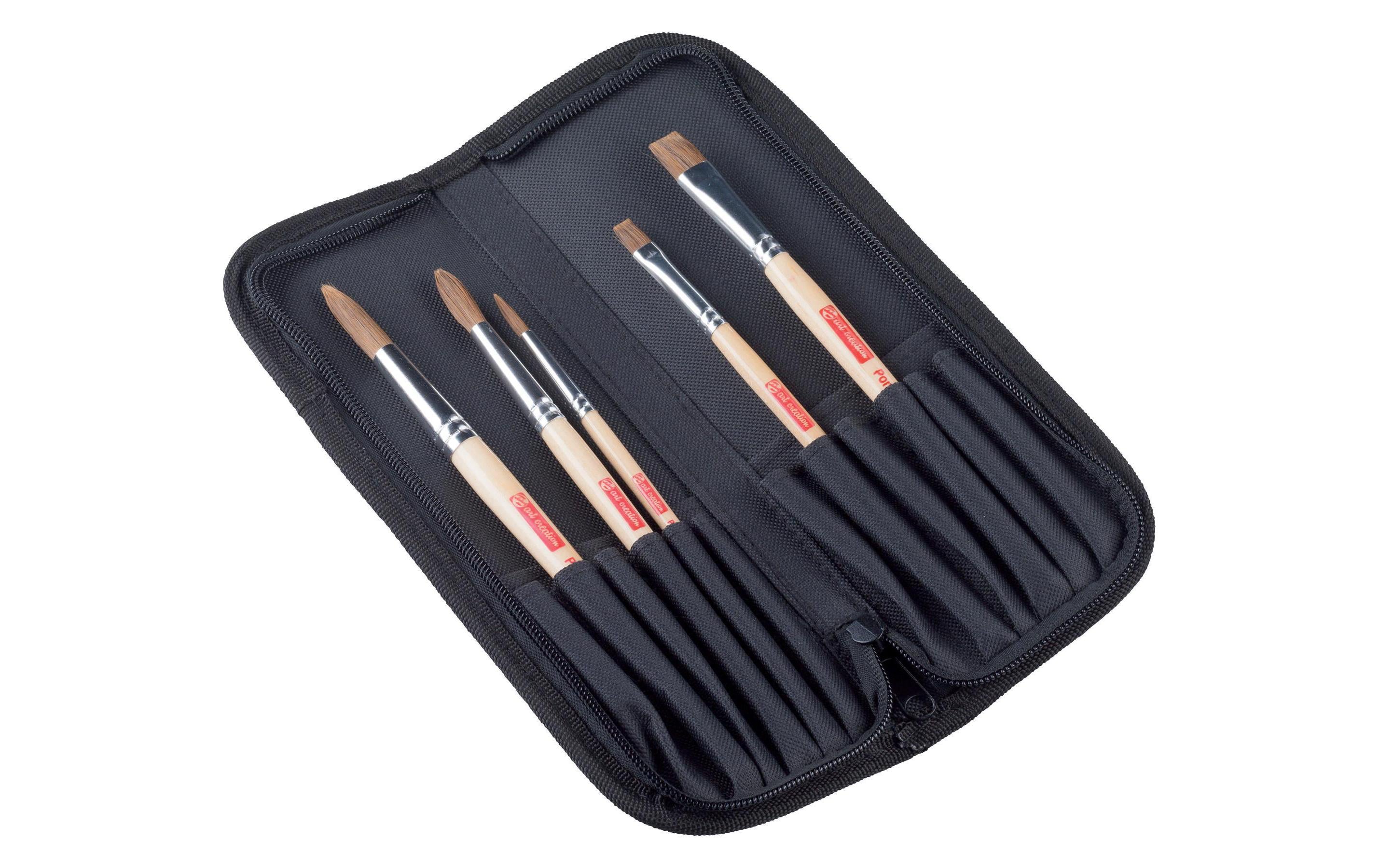Talens Aquarell-Pinsel 5er Organizer