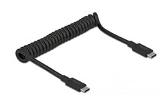 Delock USB3.1 Spiralkabel Typ-C 30-70cm