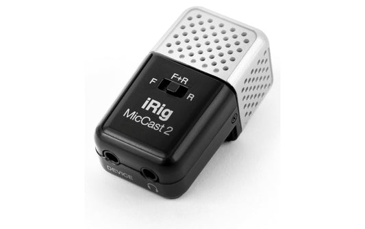 IK Multimedia | iRig Mic Cast 2 | Kompaktes Mikrofon für iOS & Android