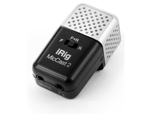 IK Multimedia | iRig Mic Cast 2 | Kompaktes Mikrofon für iOS & Android