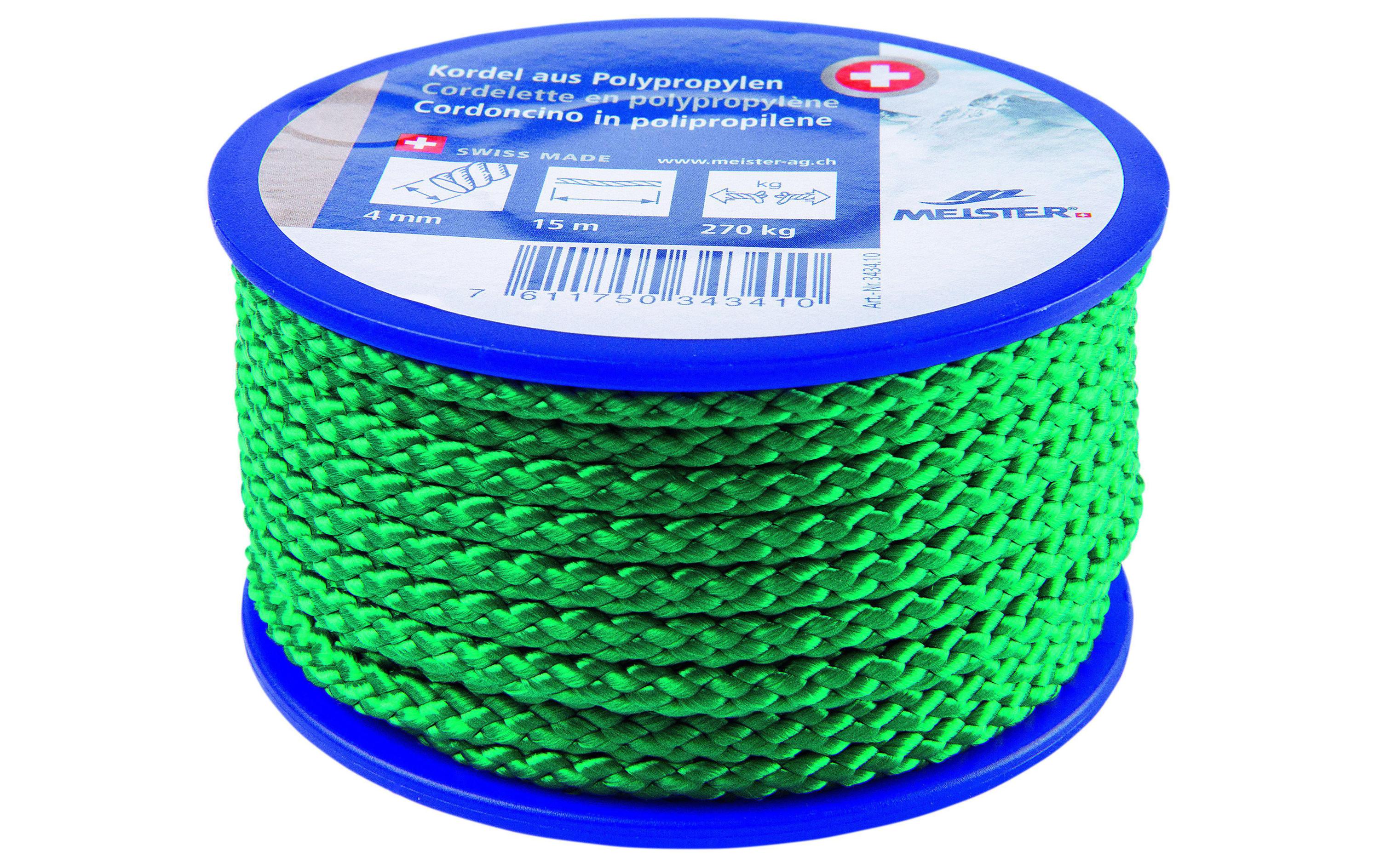 Meister KORDEL PP GRUEN 4MM 15M